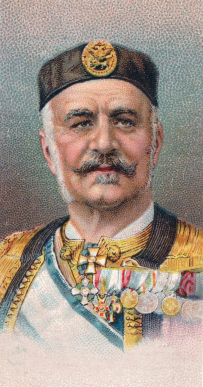 Nicholas I 1841-1921, kung av Montenegro, 1917 av Unbekannt