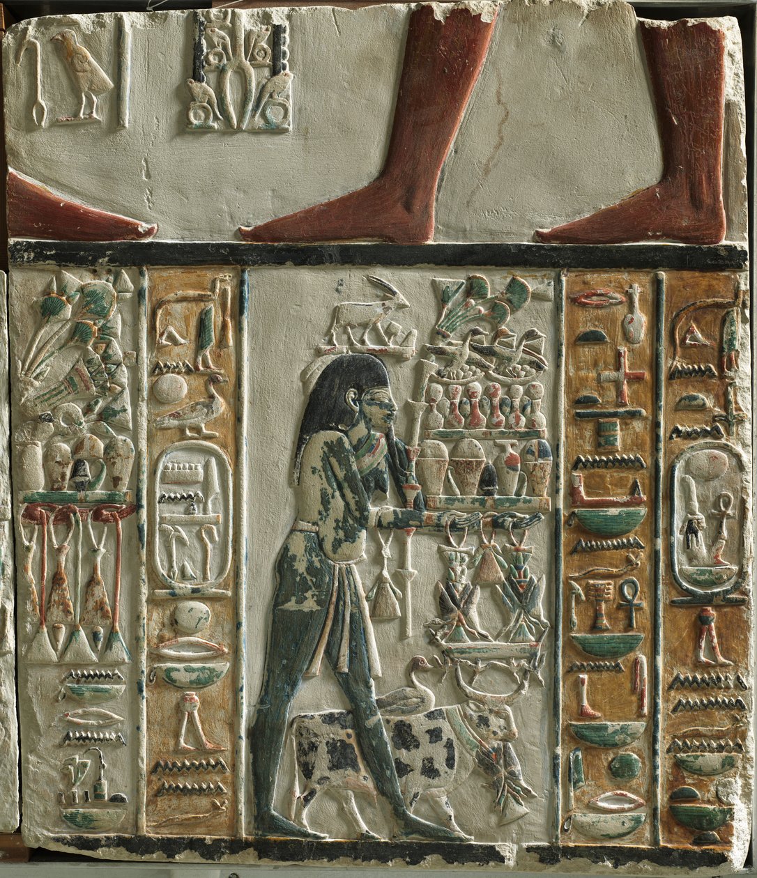 Nome Gods Bearing Offerings, c. 1391-1353 f.Kr. av Unbekannt