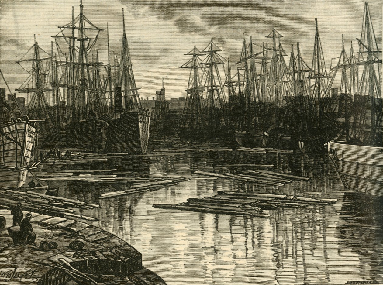North Dock, Swansea, 1898. av Unbekannt