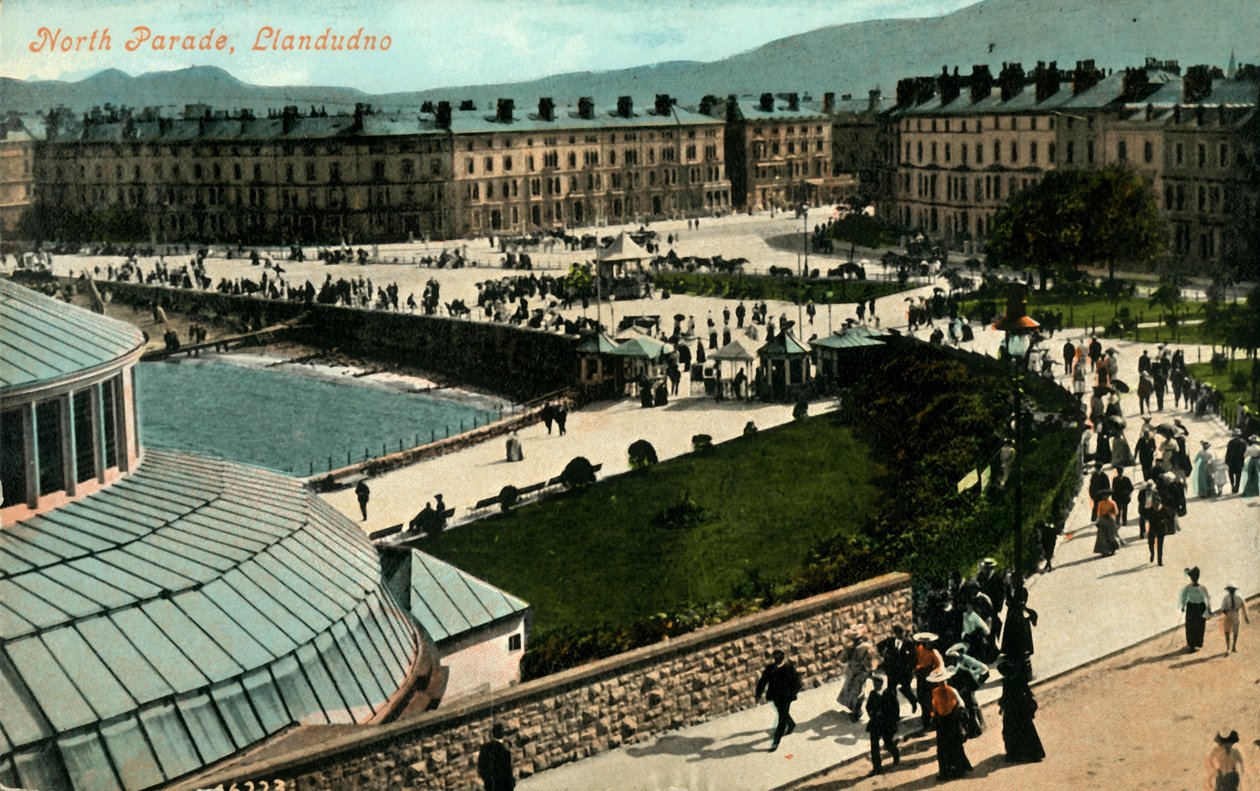 North Parade, Llandudno, sent 1800-tidigt 1900-tal. av Unbekannt
