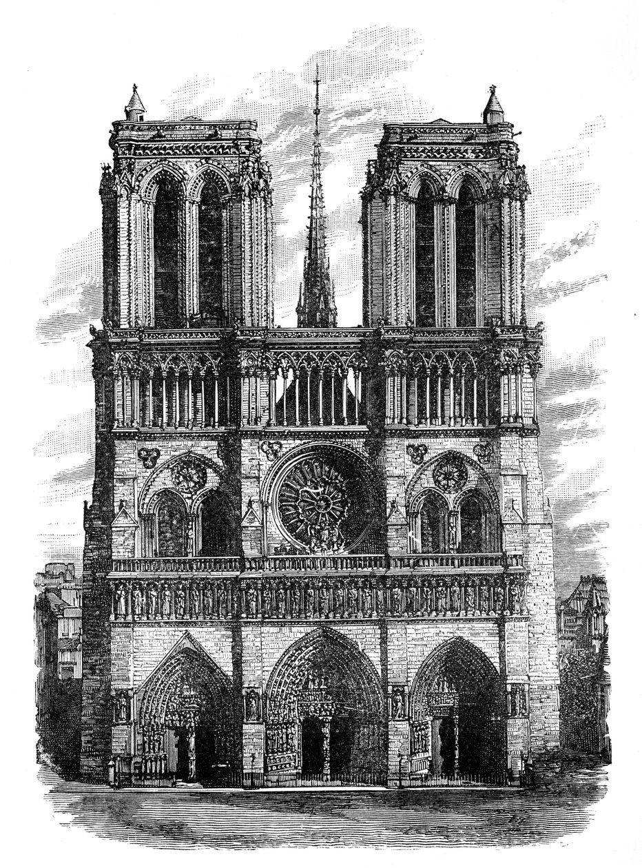 Notre Dame, Paris, c1888 av Unbekannt