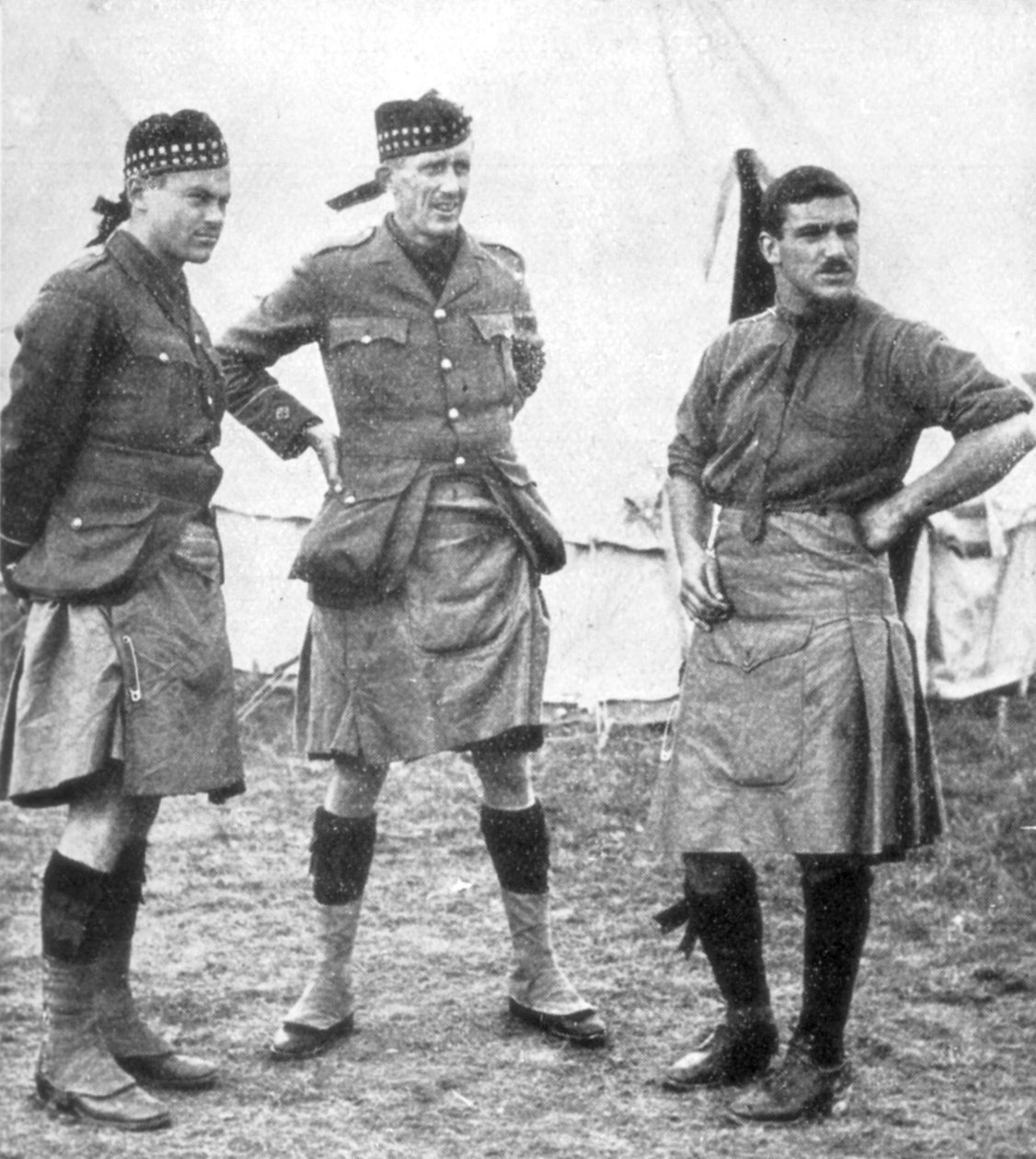 Officers of the Canadian Highlanders, 1915 av Unbekannt