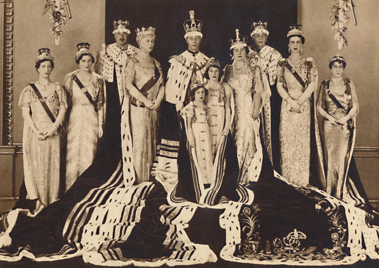 Officiell kröningsgrupp, 1937 av Unbekannt