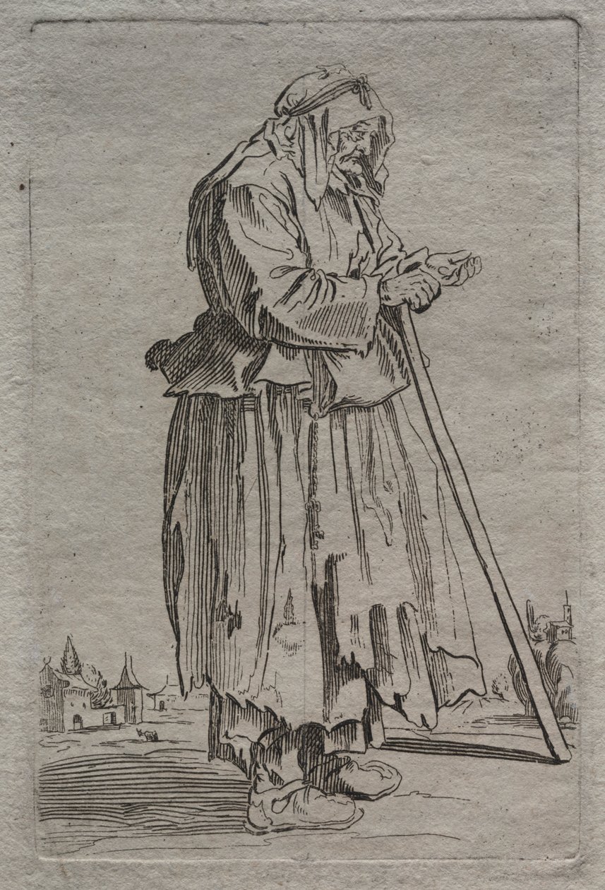 Gammal tiggarkvinna, 1600-tal. av Unbekannt