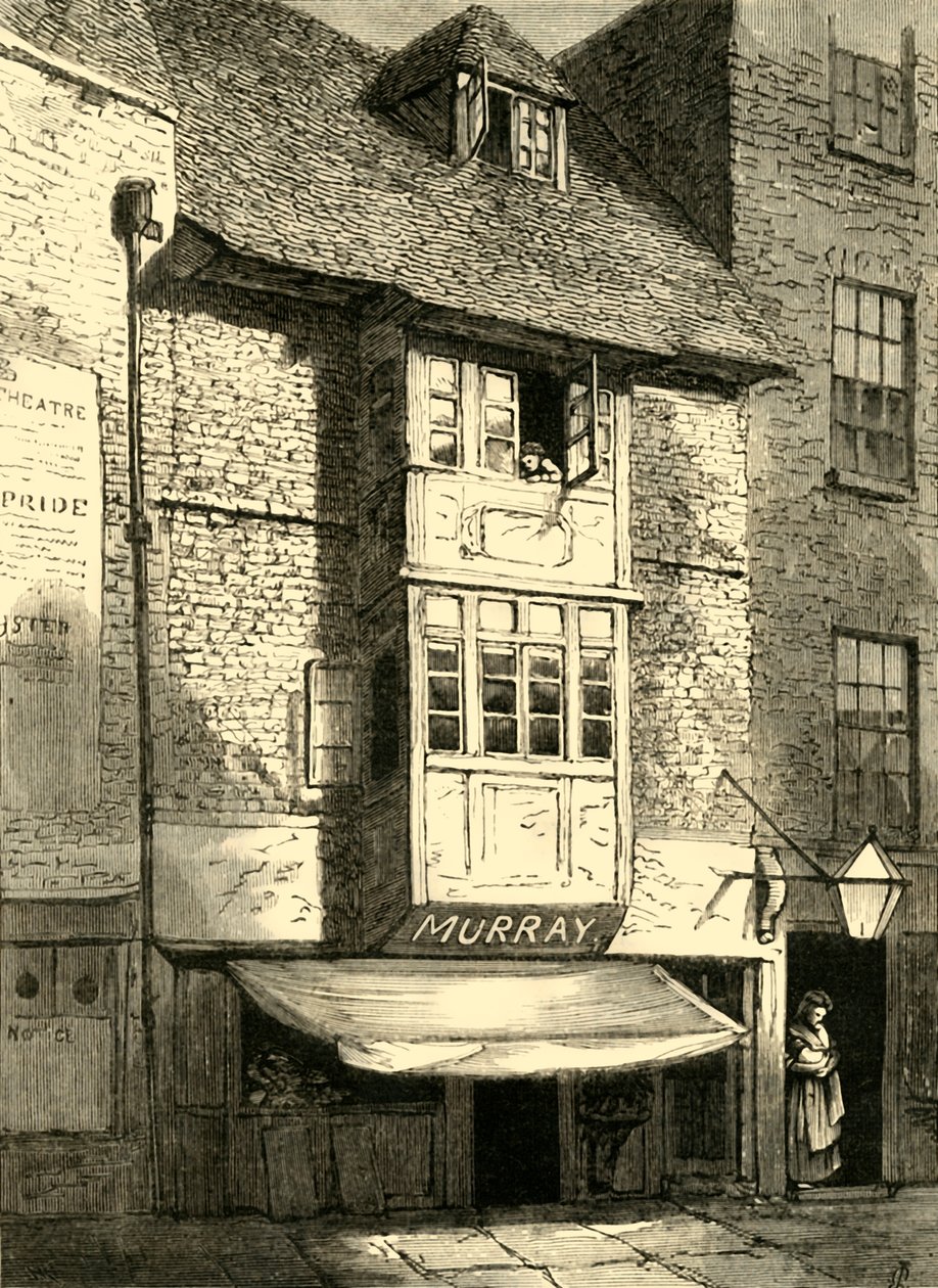 Gamla hus på Wych Street, 1881. av Unbekannt