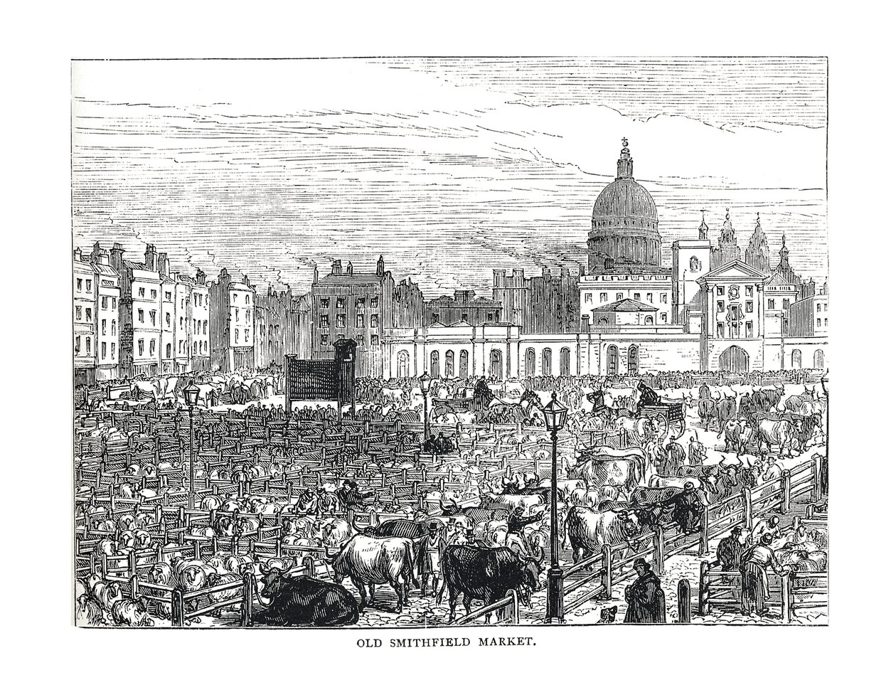 Old Smithfield Market, 1878 av Unbekannt