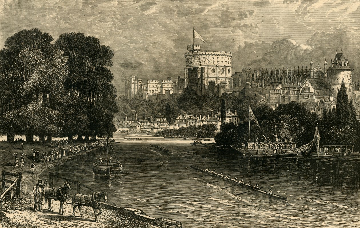 Gamla Windsor den fjärde juni 1881. av Unbekannt