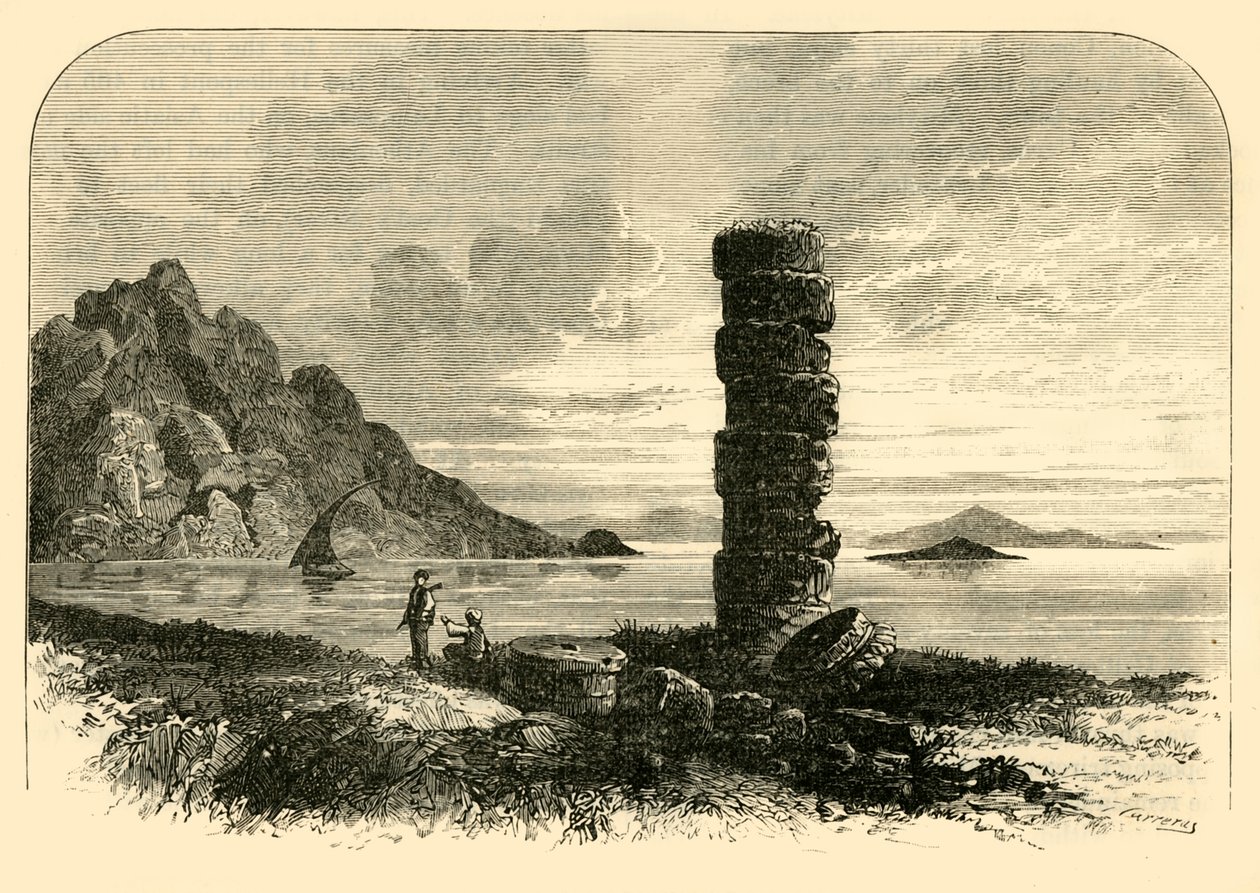 På Samos kust, 1890. av Unbekannt