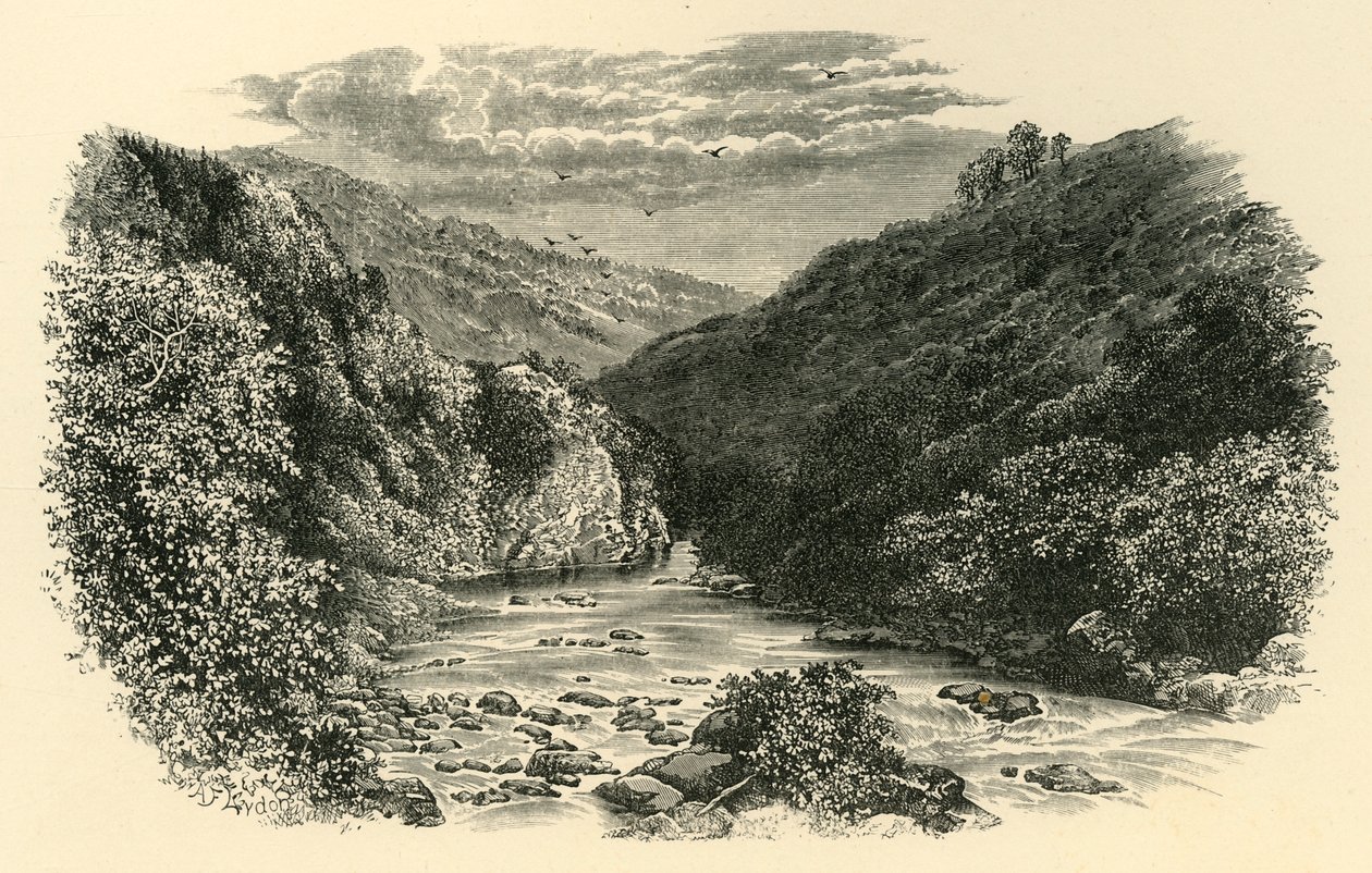 On the Dart, Lovers Leap, c1890. av Unbekannt