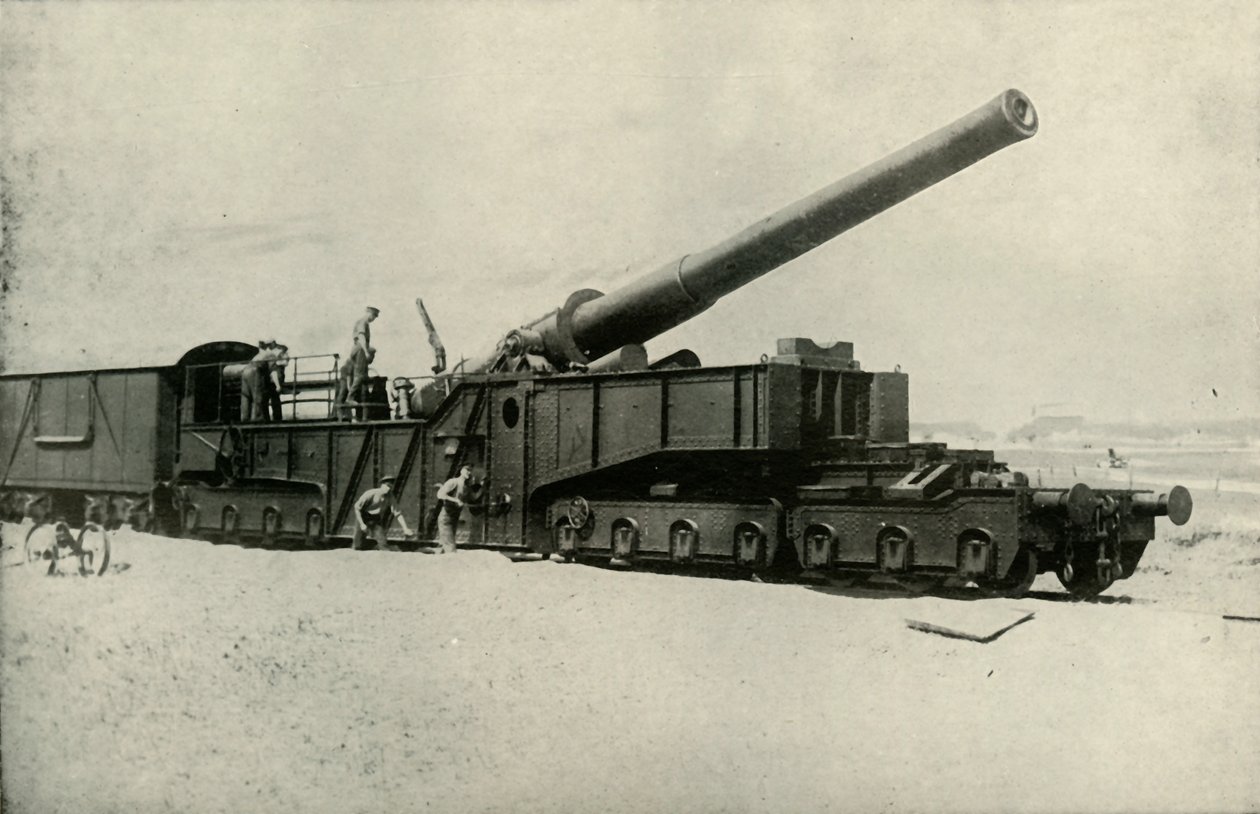 En av Monster British Guns, 1919. av Unbekannt