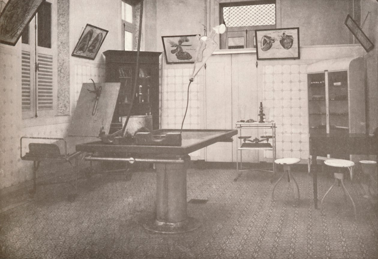 Operationssalen för Medico-Legal Service, 1914 av Unbekannt