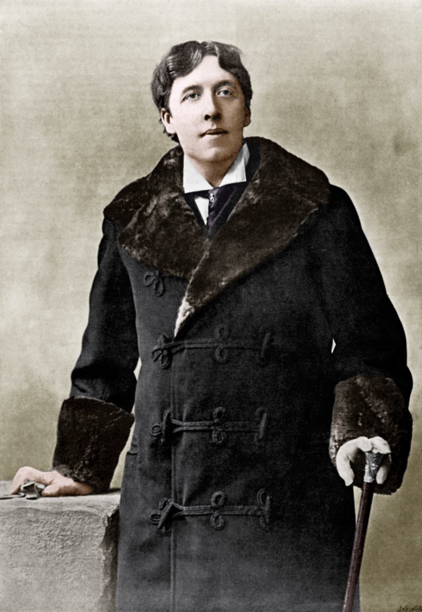 Oscar WiIde, irländsk författare, kvickhet och dramatiker, c1890 av Unbekannt