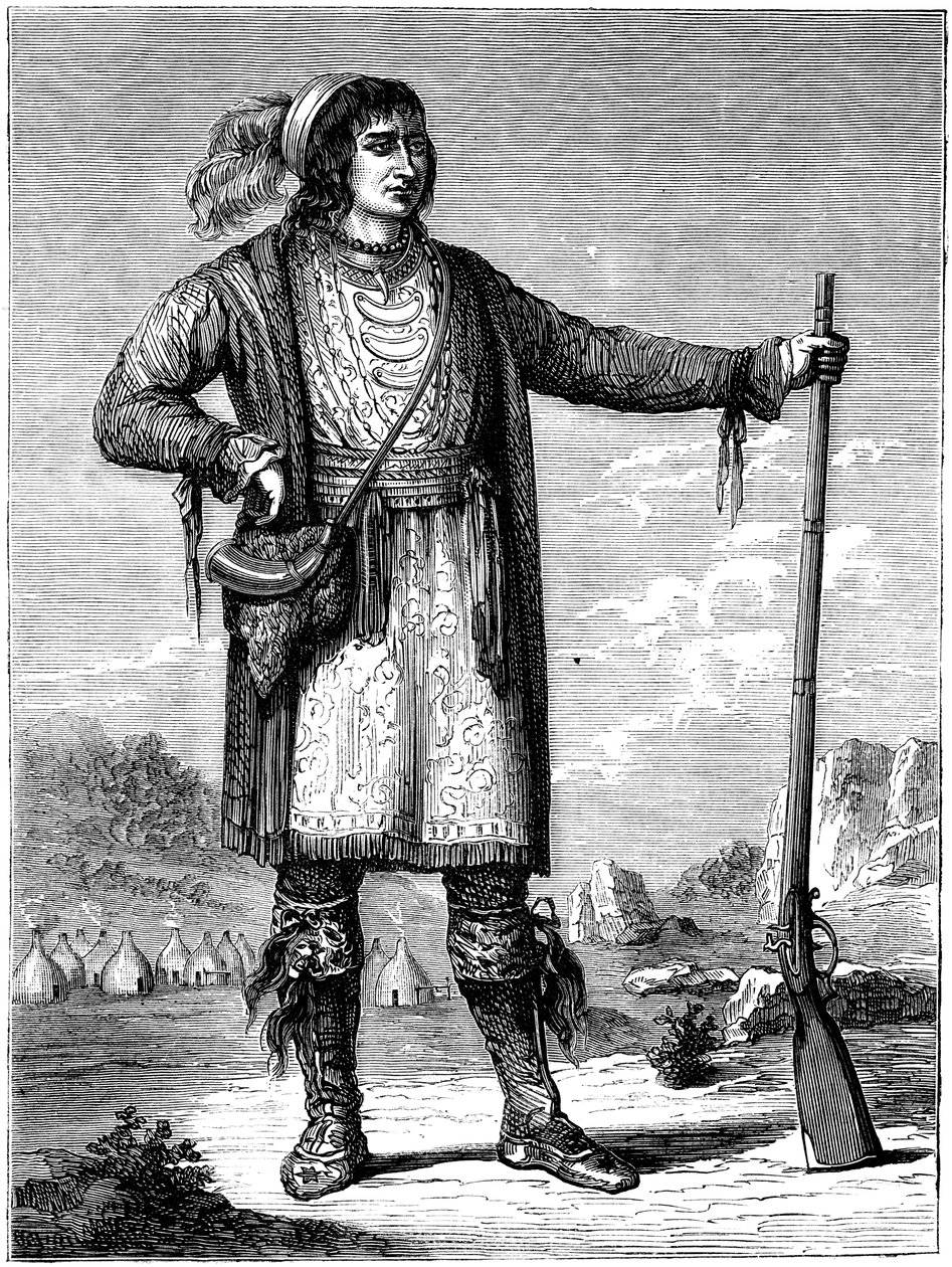 Osceola, chef för Seminoles, c1837 c1880 av Unbekannt