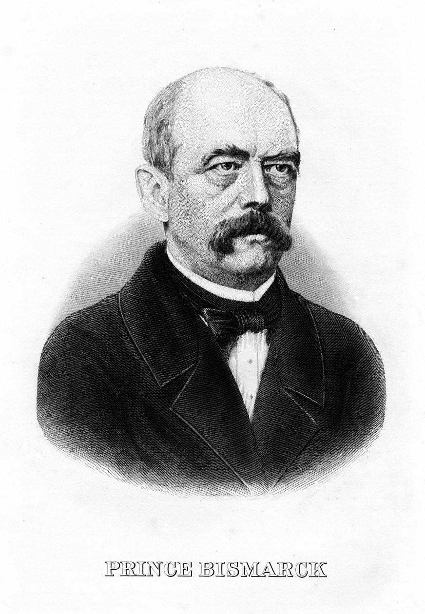 Otto von Bismarck, tysk statsman, 1800-talet av Unbekannt