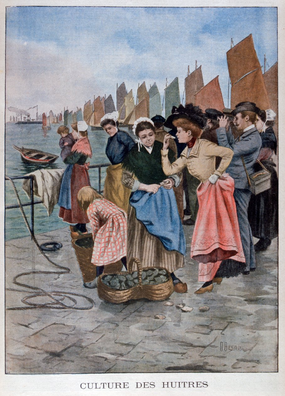 Ostronförsäljare, 1902 av Unbekannt