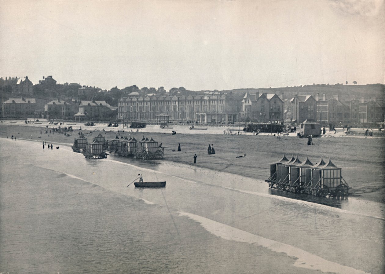 Paignton - The Sands, från piren, 1895 av Unbekannt