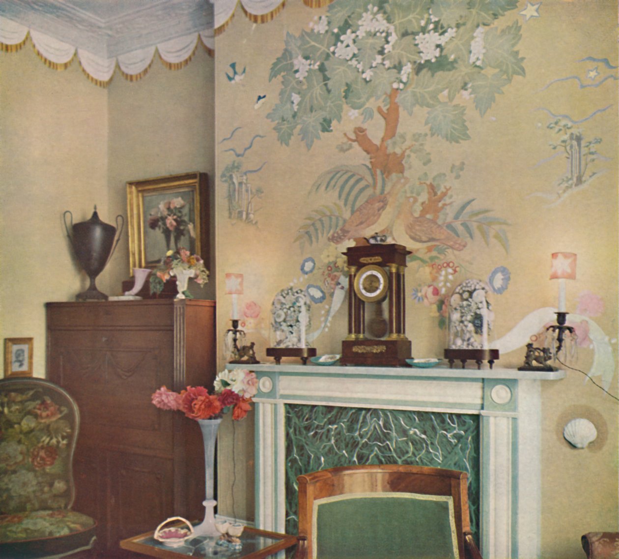 Målad skorstensbröst, 1933 av Unbekannt