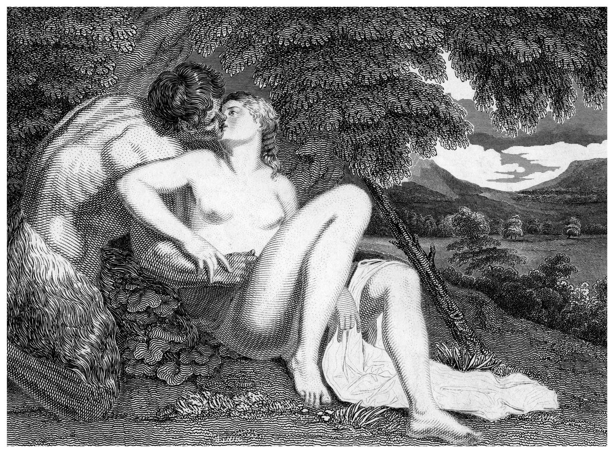 Pan och Syrinx av Unbekannt
