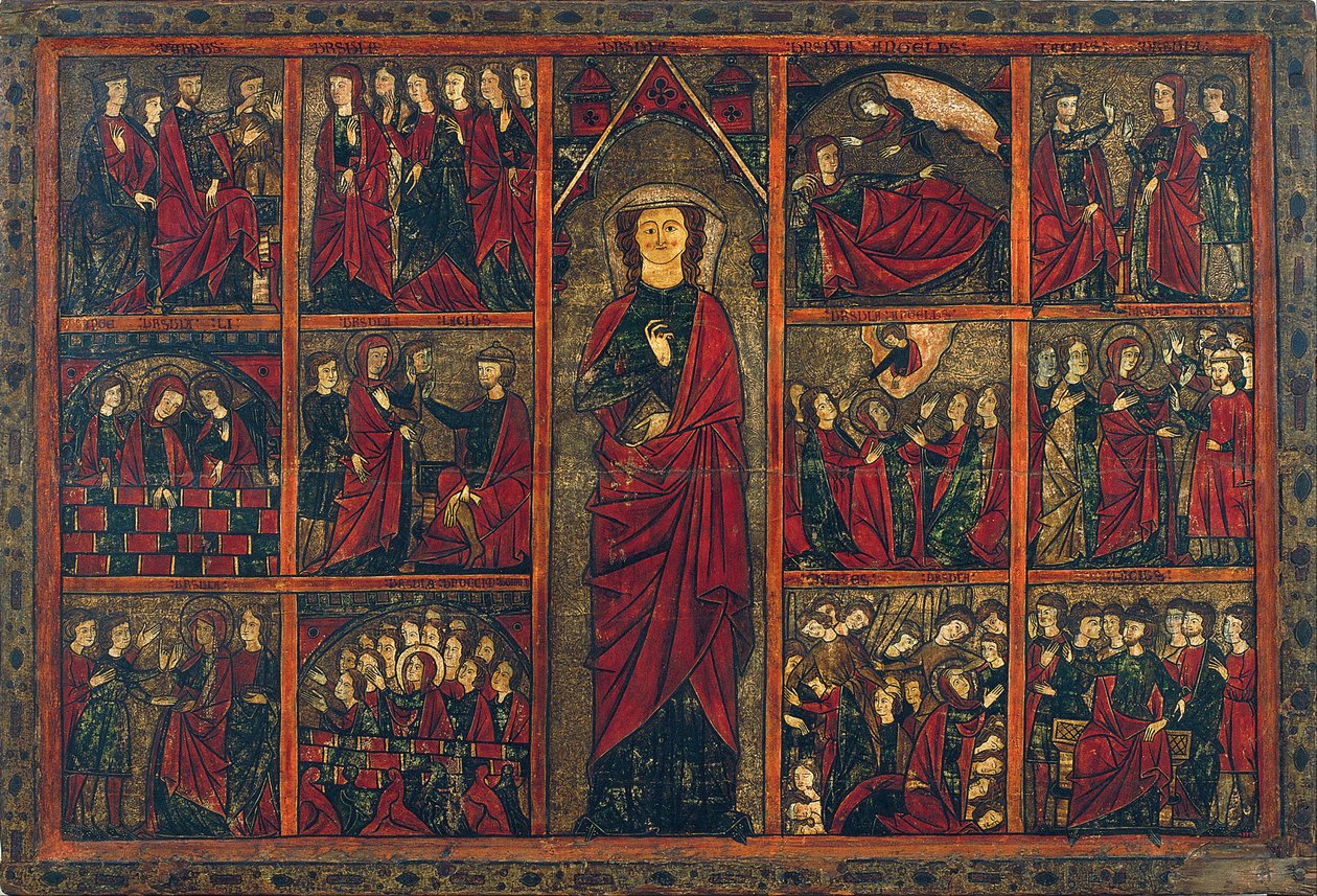 Panel av Saint Ursula av Unbekannt