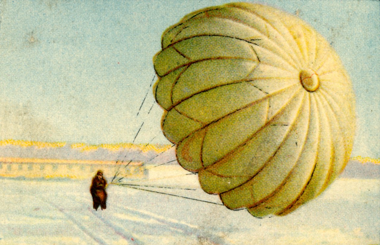 Fallskärmslandning, 1932. av Unbekannt