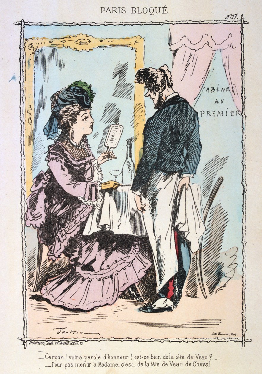 Paris belägrade, 1870-1871. av Unbekannt