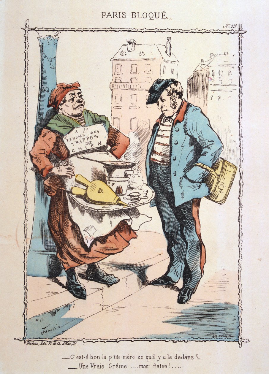 Paris belägrade, 1870-1871. av Unbekannt