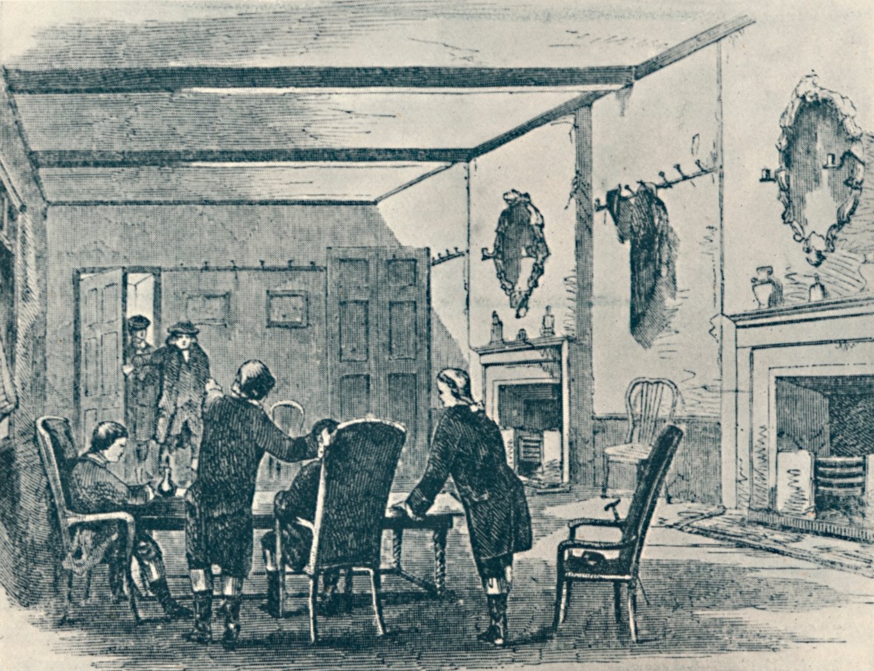 Parlor of the Three Crowns Inn, Lichfield, 1907 av Unbekannt