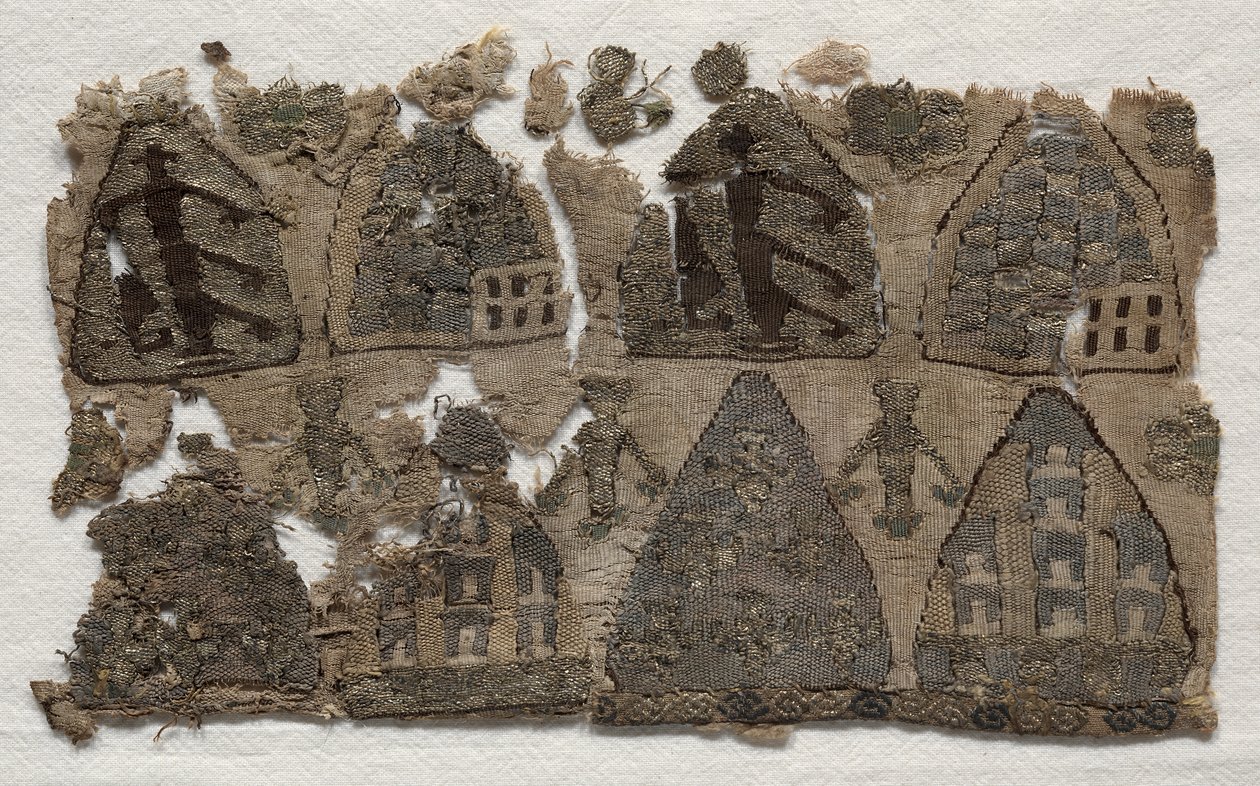 Del av en relikvieväska, 1250-1299. av Unbekannt