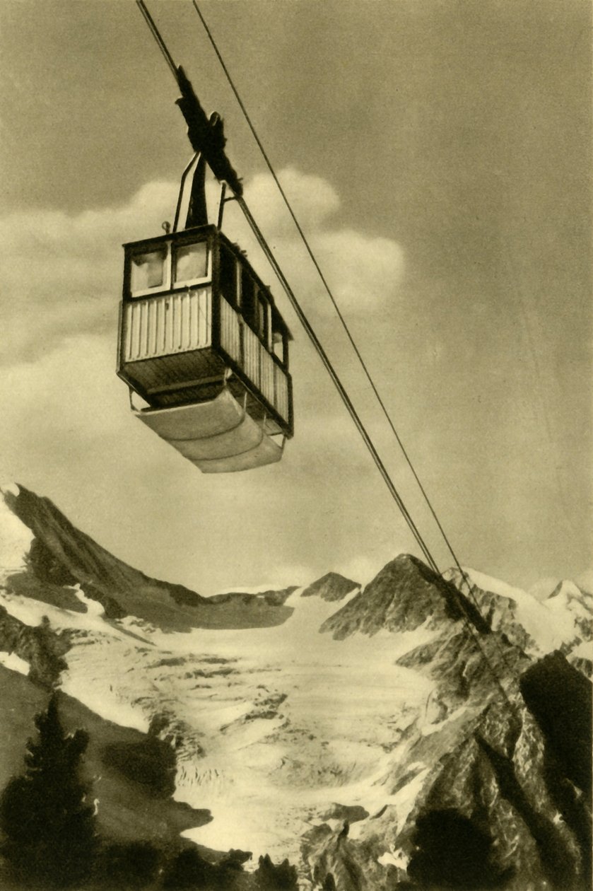 Patscherkofelbahn, Innsbruck, Tyrolen, Österrike, c1935. av Unbekannt