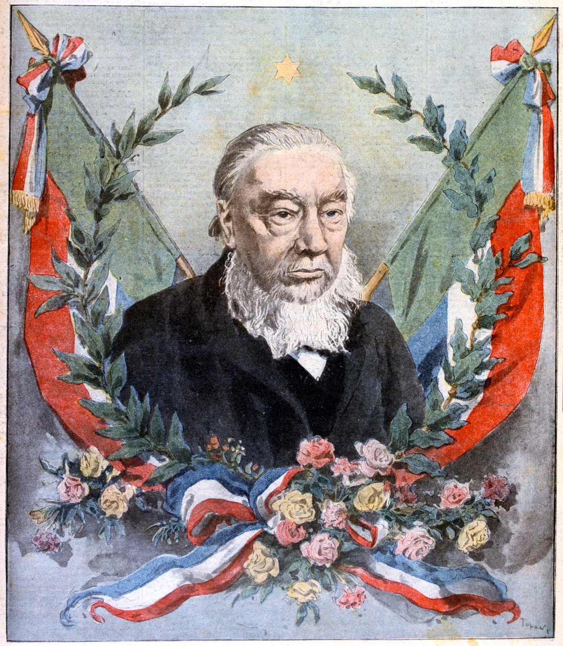 Paul Kruger, sydafrikansk politiker, ca 1900 av Unbekannt