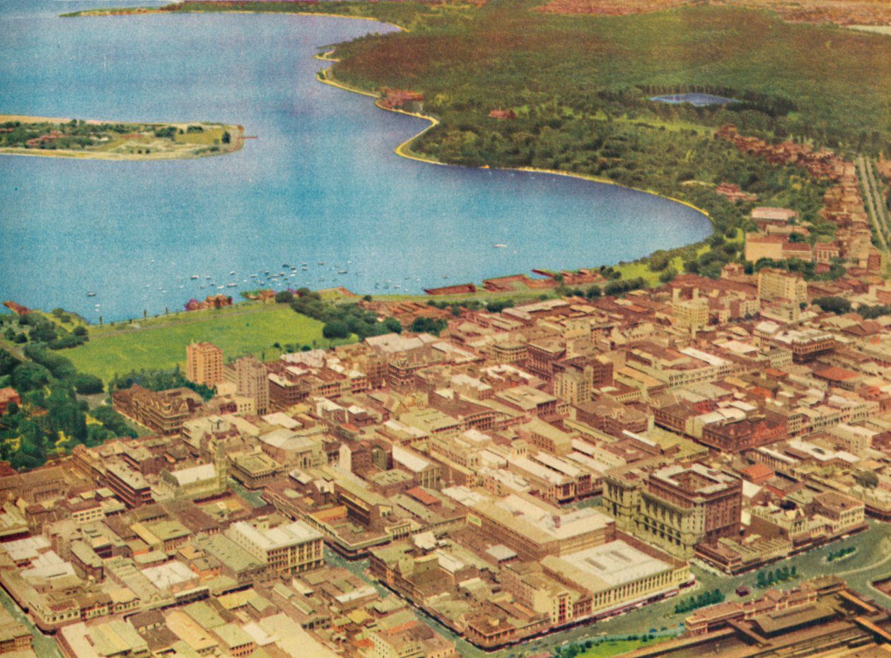 Perth från luften, c1947. av Unbekannt