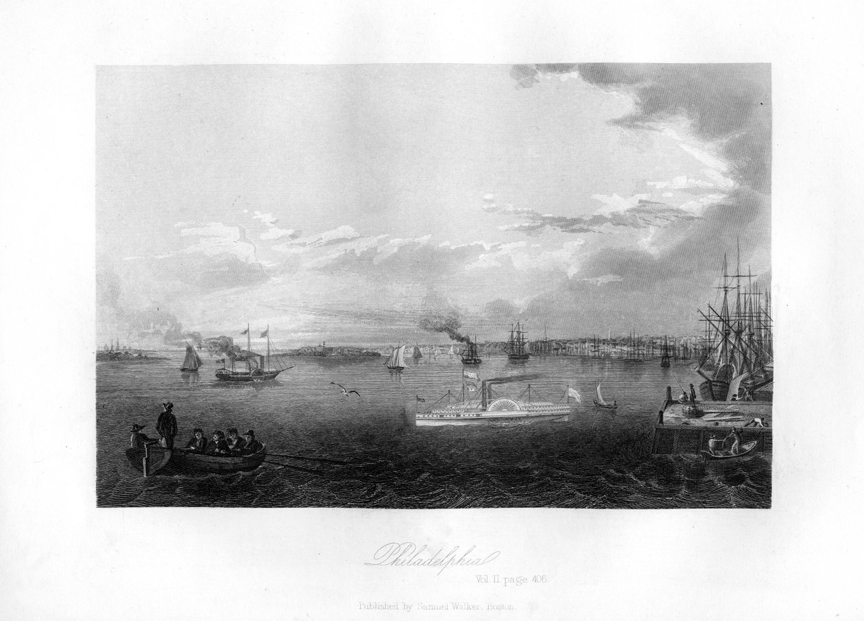 Philadelphia, 1855 av Unbekannt