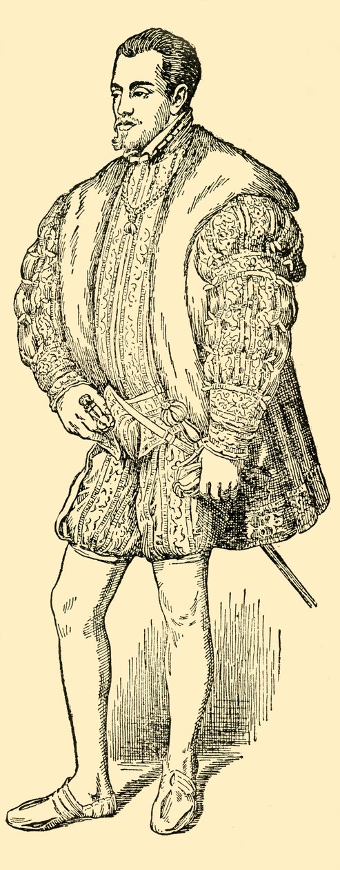 Filip II. Av Spanien och Nederländerna, c1930. av Unbekannt