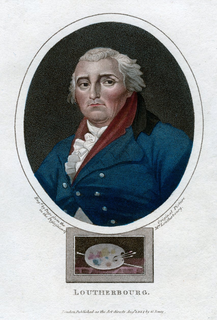 Philip James de Loutherbourg, fransk målare, 1814 av Unbekannt