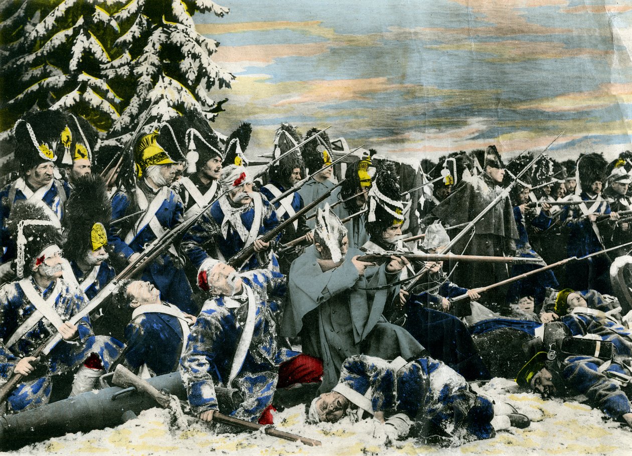 Fotografisk representation av slaget vid Austerlitz av Unbekannt
