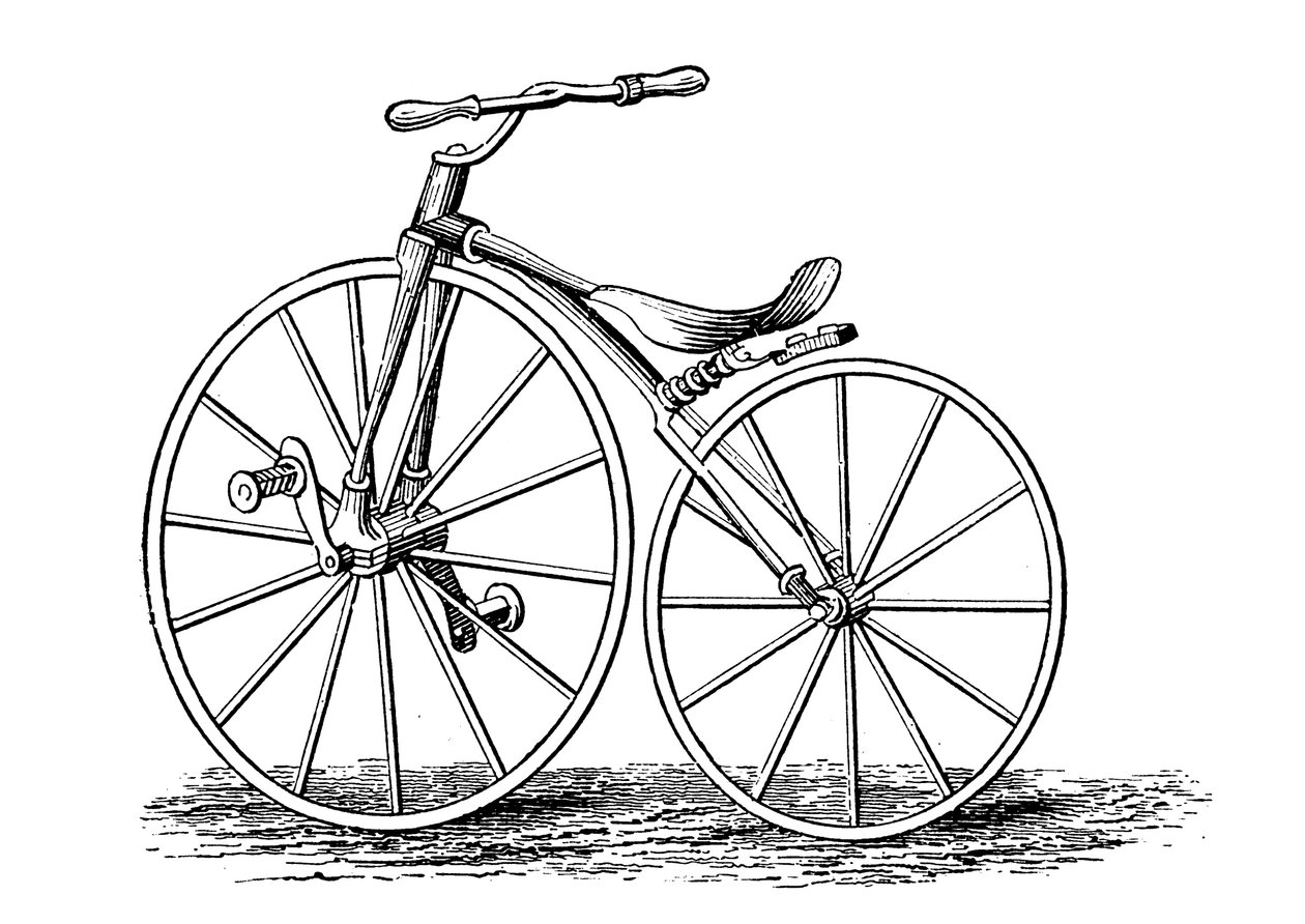 Pickerings vevpedaldriven cykel, en amerikansk design, c1860s c1880 av Unbekannt