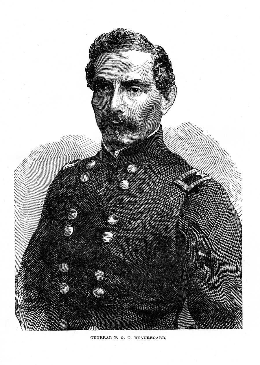 Pierre Gustave Toutant de Beauregard, amerikansk soldat, c1860-talet av Unbekannt