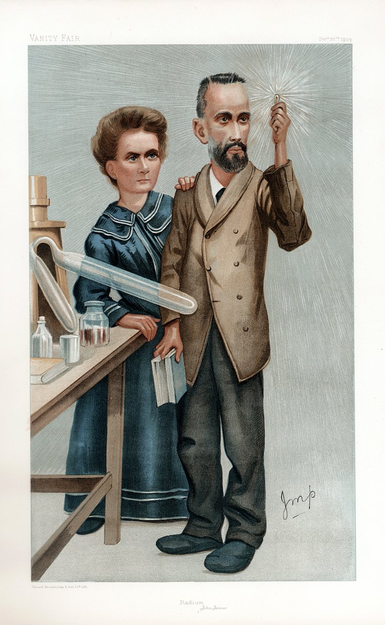 Pierre och Marie Curie, franska fysiker, 1904 av Unbekannt