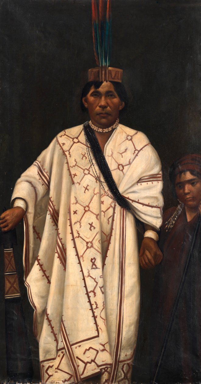 Piro Indian Chief, ca. 1890-1892. av Unbekannt