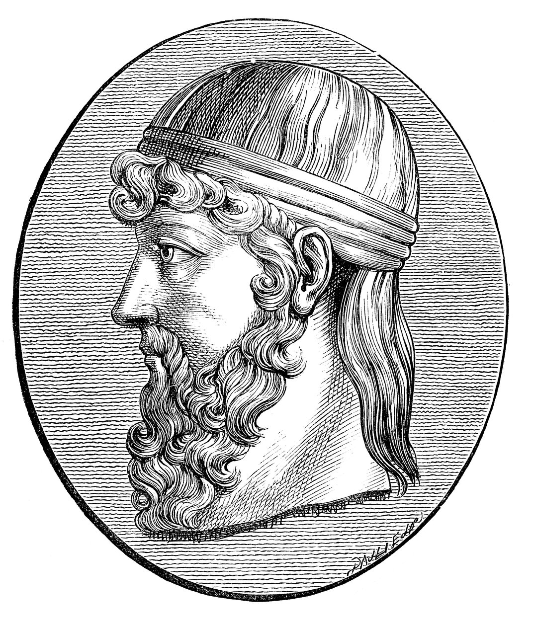 Platon c428-c348 f.Kr., antik grekisk filosof av Unbekannt