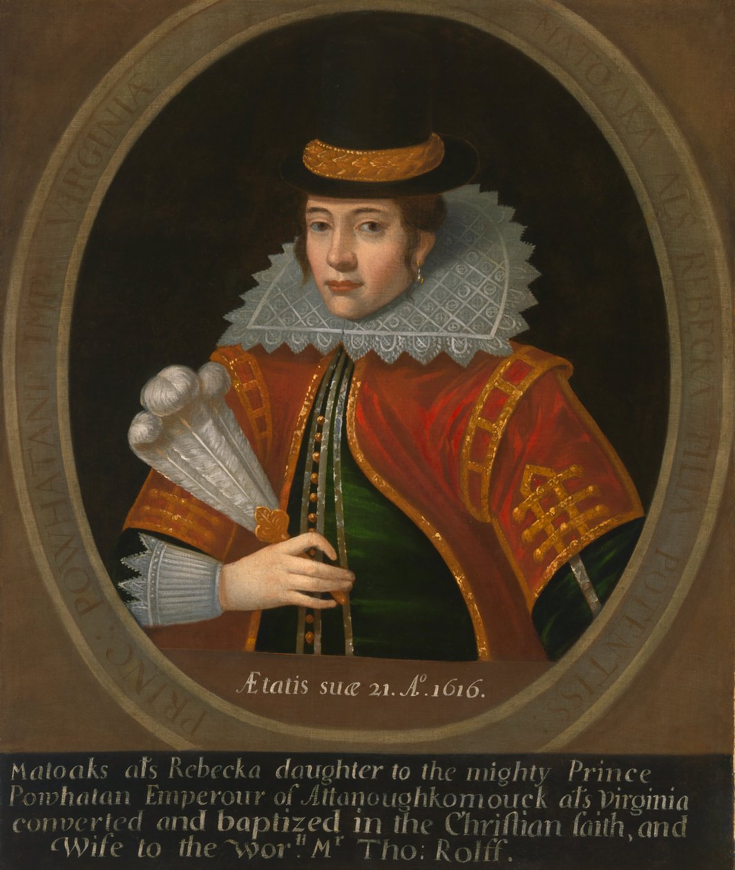 Pocahontas, efter 1616. av Unbekannt