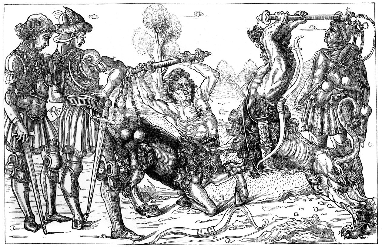 Pollaiuolos Combat of Centaurs, 1882 av Unbekannt