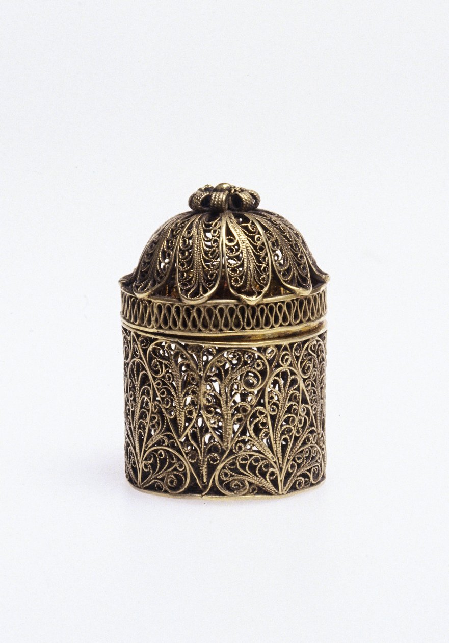 Pomanders Silver förgylld pomander av Unbekannt