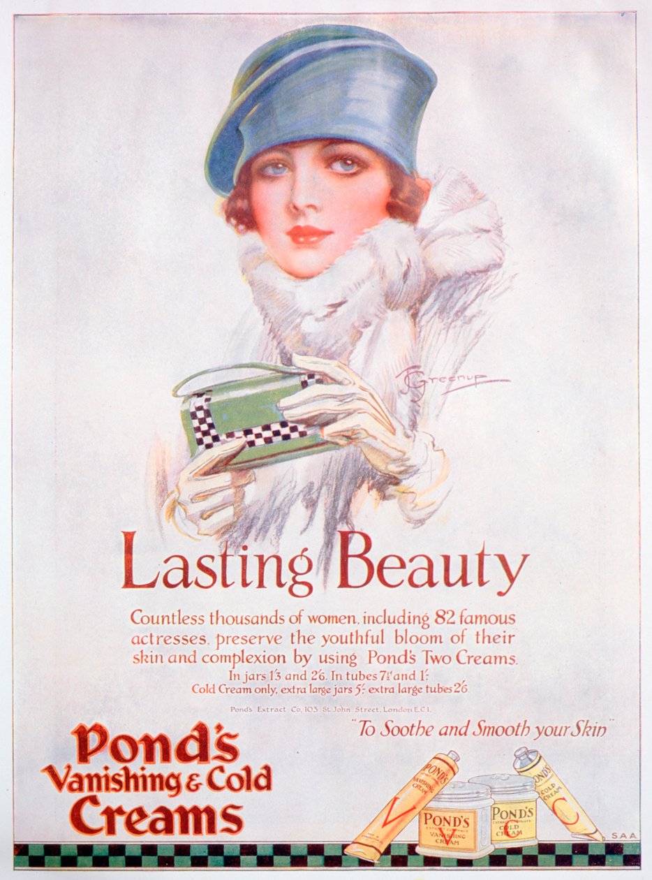 Ponds Cream-annons, 1927 av Unbekannt