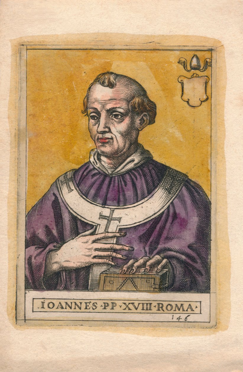 Påven Johannes XVIII. av Unbekannt