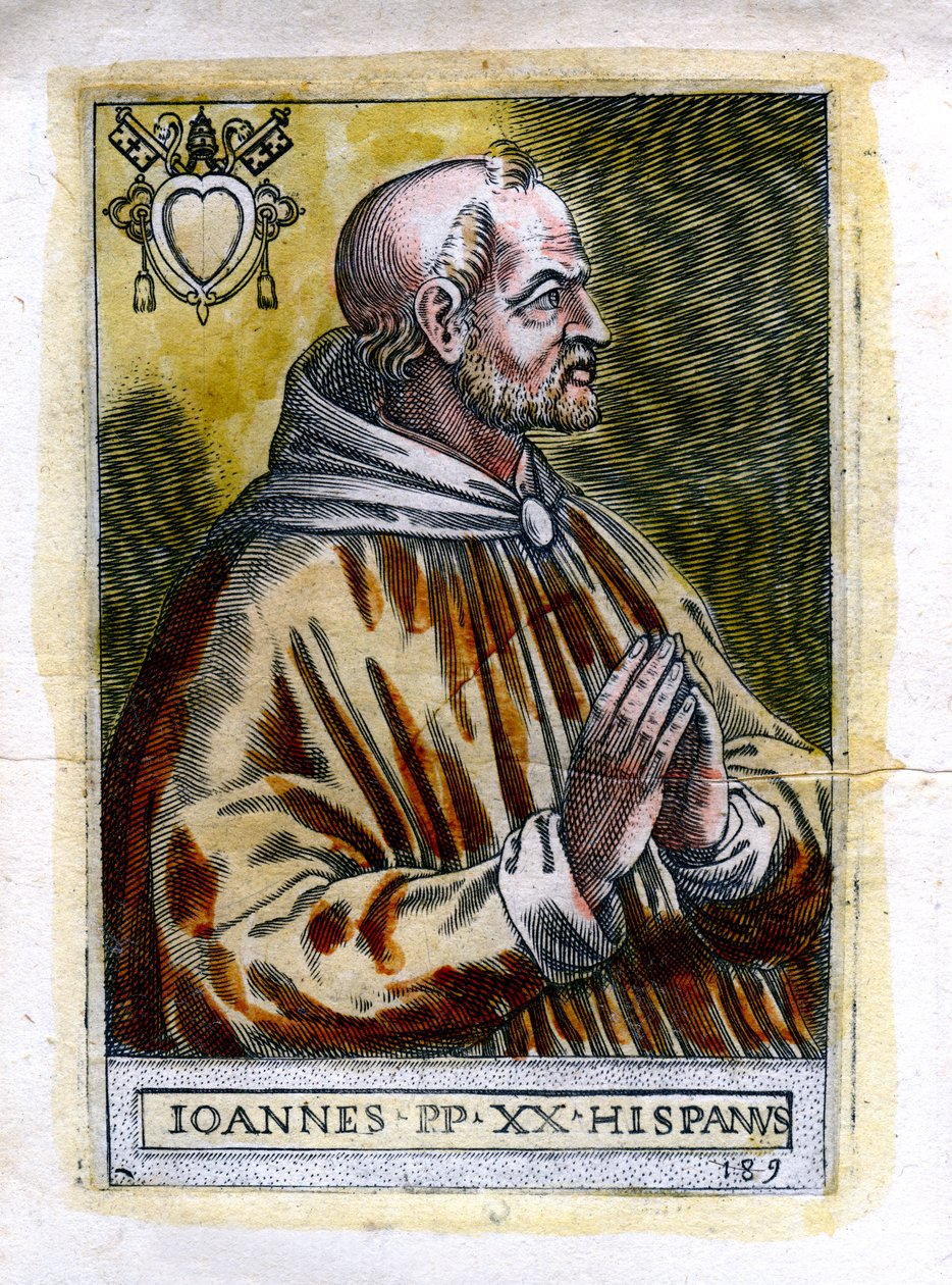Påven Johannes XXI 1215-1277, c1800-talet av Unbekannt