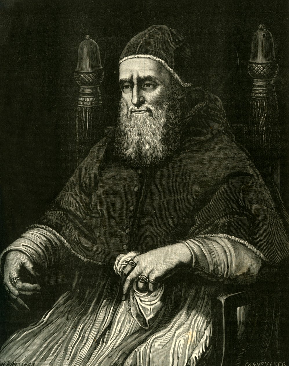 Påven Julius II, ca 1500-talet, 1890. av Unbekannt