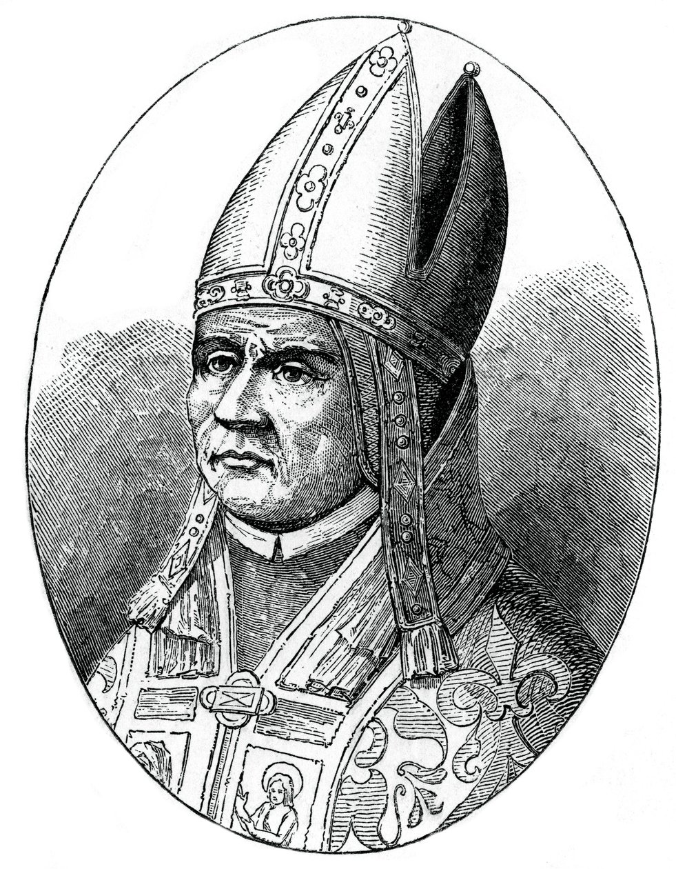 Påven Sylvester I, 1870 av Unbekannt