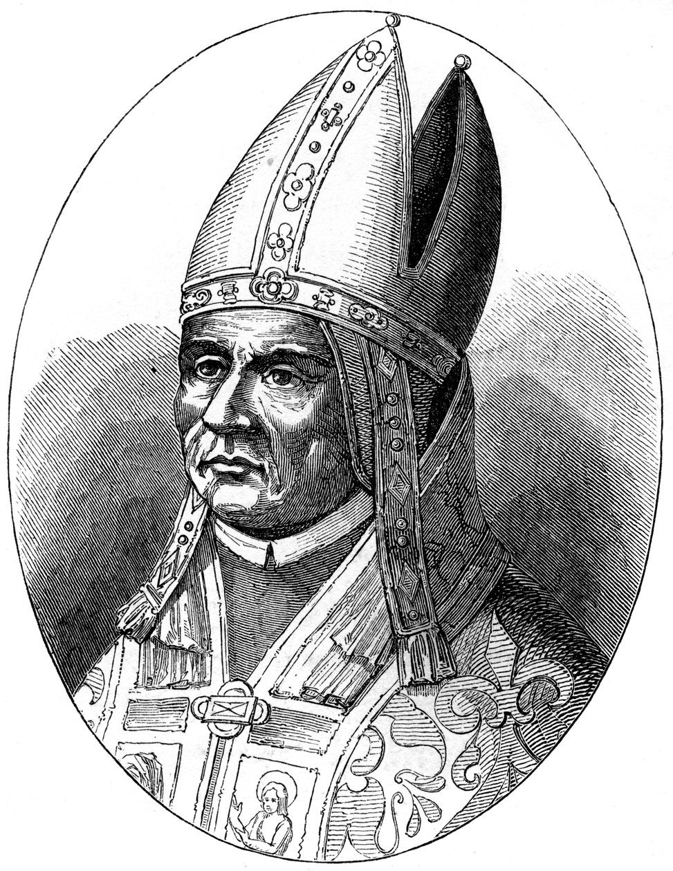 Påven Sylvester I d335, 1849 av Unbekannt