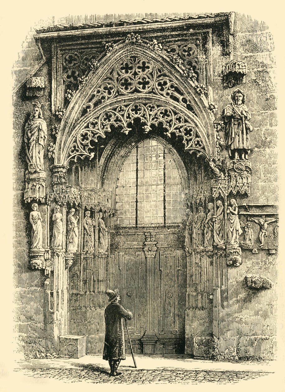 Porsche i St. Sebaldus-kyrkan, Nürnberg, 1890. av Unbekannt